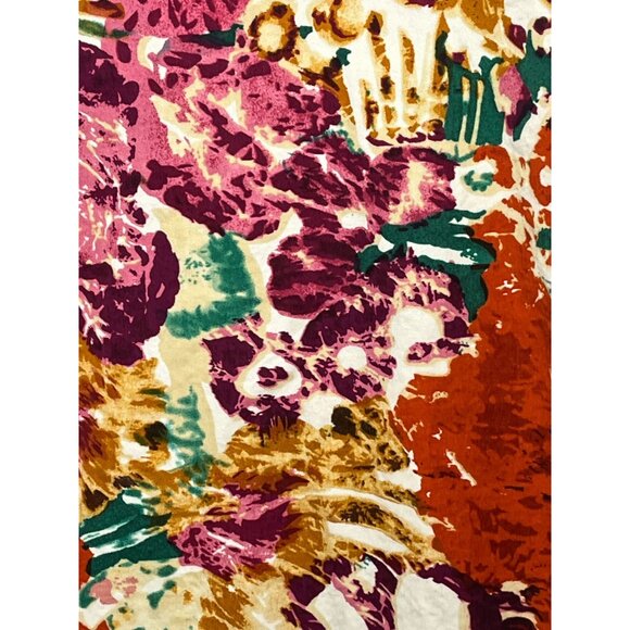 Coldwater Creek Women’s Large Floral Cotton Shirt Jacket Multicolor - Picture 13 of 14